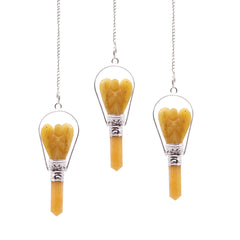 Angel Pendulum with Ring- Yellow Quartz product image