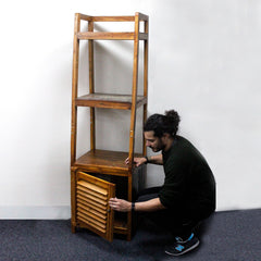 Recycled Teak-wood Open Shelf Display product image 3