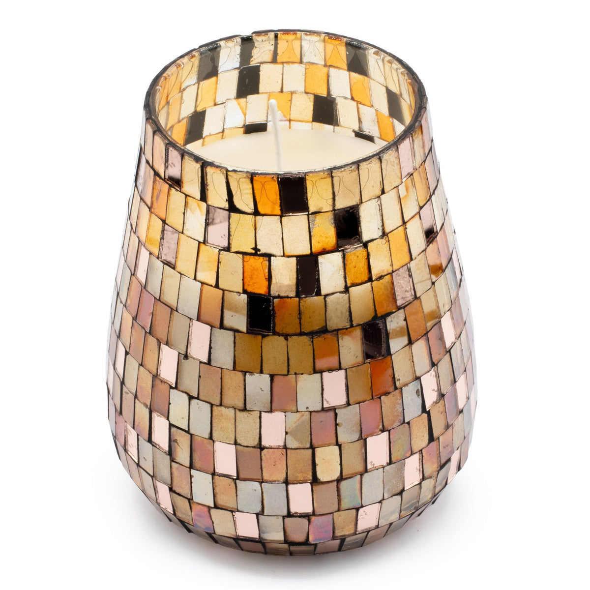 Tall Glass Jar Candles - Amber Mosaic - product image 5