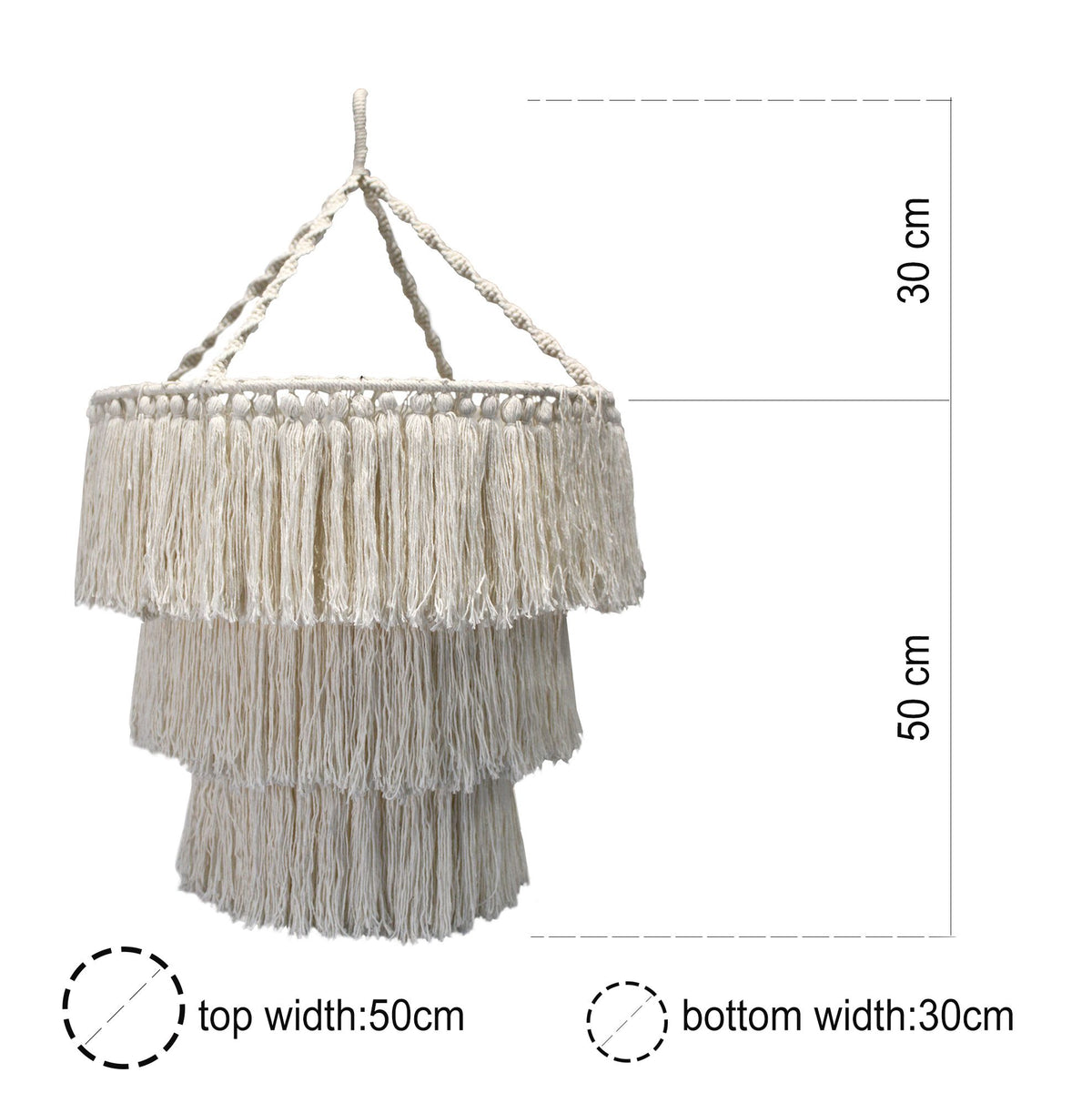 Macrame Soft Chandelier - Black product image 4