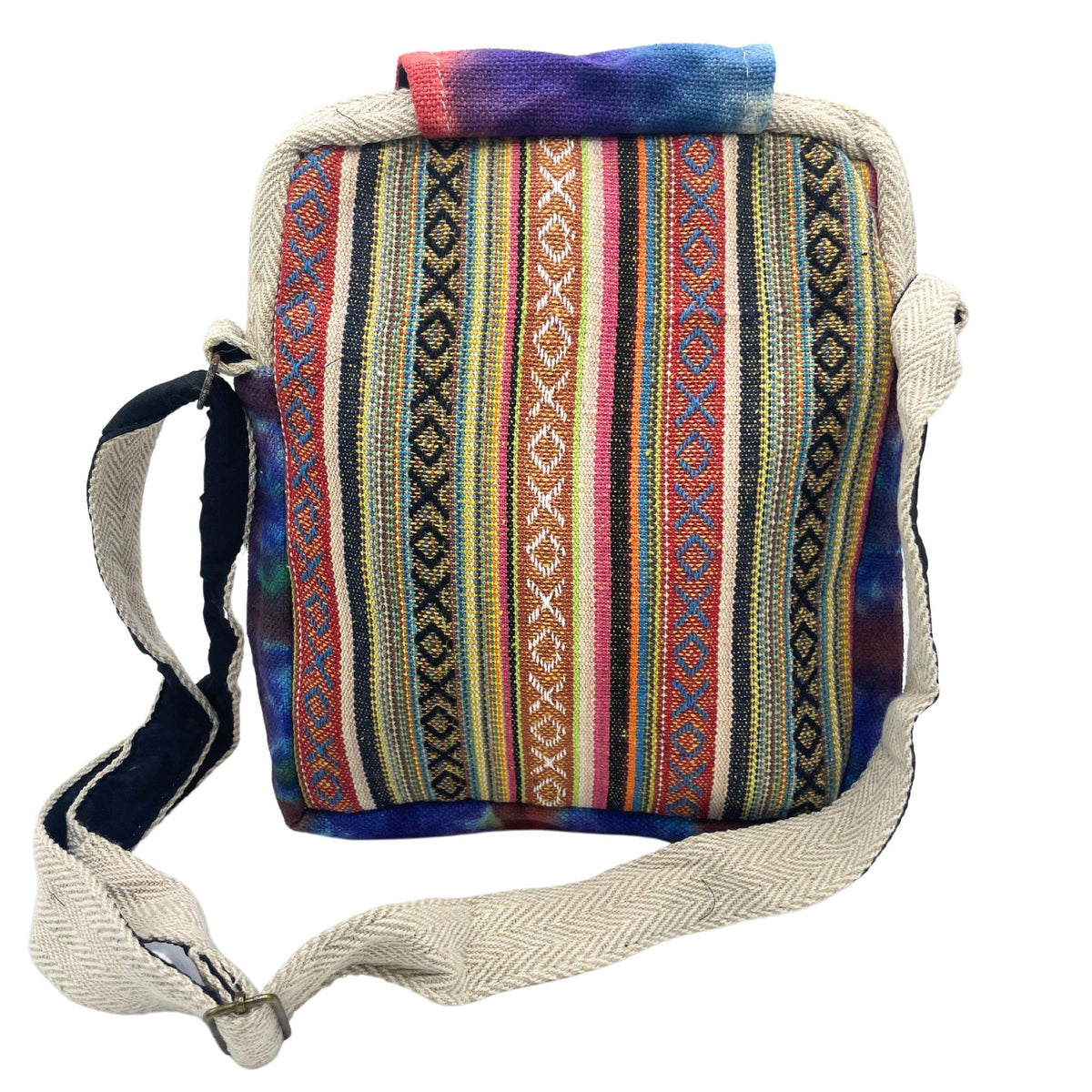Tiedye Hemp Messegner Bag 2 Zip & Flop - product image 3