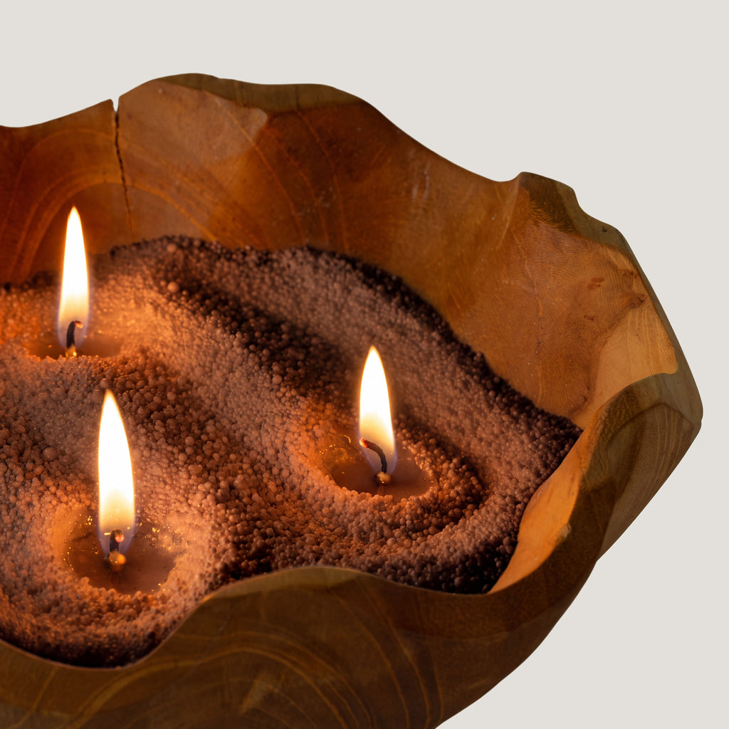 Fragranced Candle Sand - Chocolate Brown - Millionaire Gold - 300g - product image 12