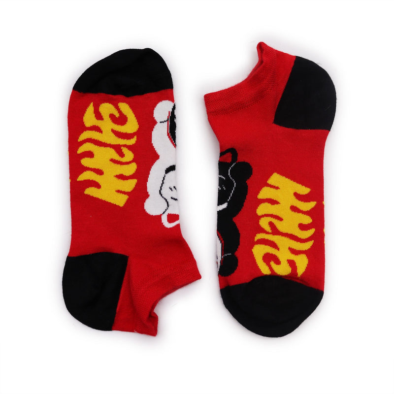 S/M Hop Hare Bamboo Socks Low (3.5-6.5) - Lucky Cat product image