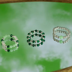 Nymph Spirit Gemstone Ring Set - Forest Spirit product image 9