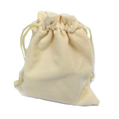 Quality Velvet Pouch - Ivory 10x12cm product image 2
