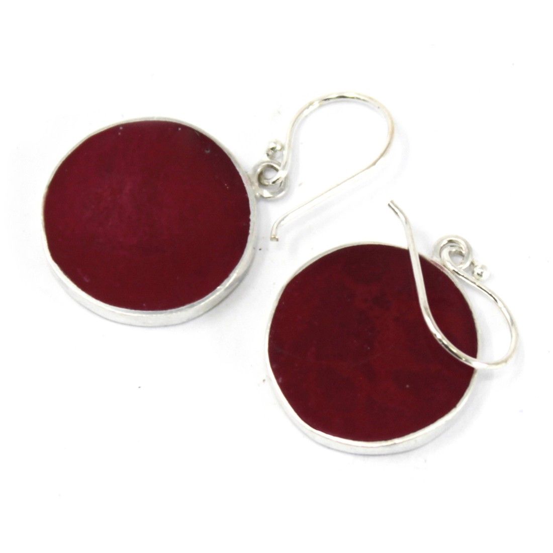 Tree of Life Silver Earrings 15mm - Coral Effect product image 3