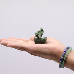 Mini Gemstone Tree On Orgonite Base - Green Aventurine (15 stones) product image 3