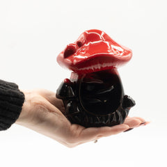 Backflow Incense Burner - Large Red Mushroom product image 3