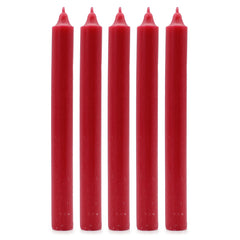 Solid Colour Dinner Candle Set - Pack of 21 - Rustic Red product image 3
