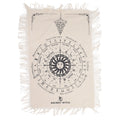 Ancient Witch Pendulum Divination Cloth - Sun Face - Natural & Black product image