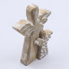 Mango Wood Angel in Angel - Whitewash product image 2
