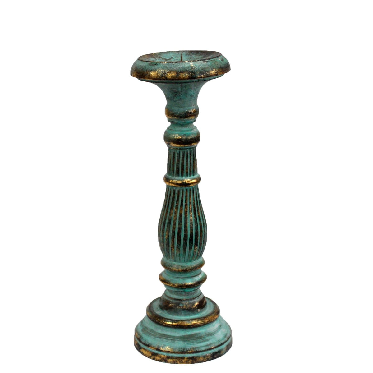 Medium Candle Stand - Turquois Gold product image