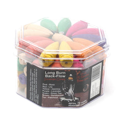 Long Backflow Incense Cones - Assorted Fragrances - 30 mins Burning time product image