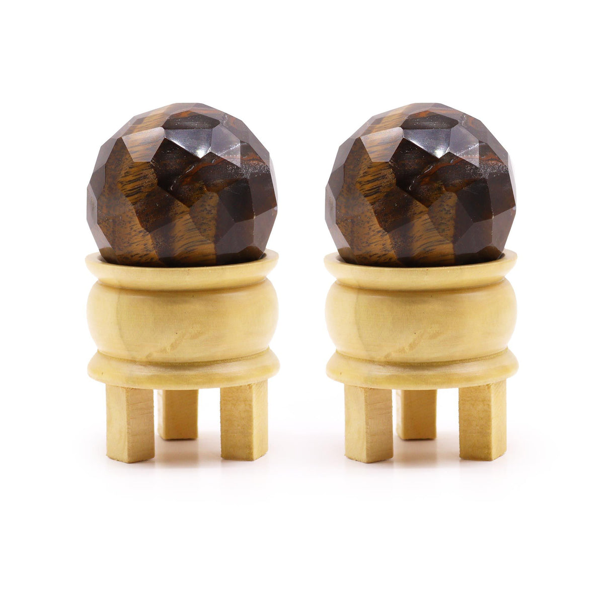 Gemstone Faceted Healing Ball & Stand - Tigereye product image 4