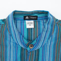 Nomad Sari Grandad Shirt - Turquoise - Large product image 5