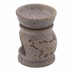 Small Soapstone Oil Burner 8cm - Elephant product image 2