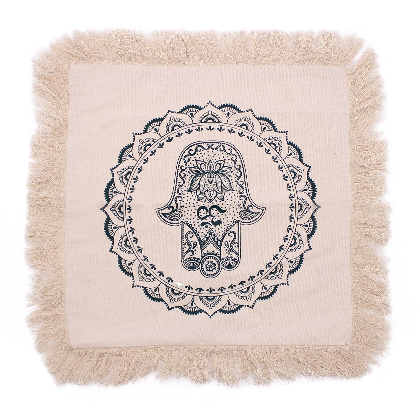 Hamsa Mandala Cushion - 45x45cm - green product image