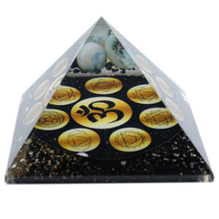 Orgonite Pyramid - Midnight Om Chakra - 90mm product image 3