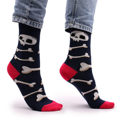 Hop Hare Bamboo Socks S/M - Skulls and Bones product image 4