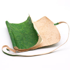 Rolled Leather Travel Notebook - 96 pages - Green 21x15cm product image 3
