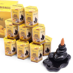 Pack of 10 Masala Backflow Incense - Coconut & Mango product image 2