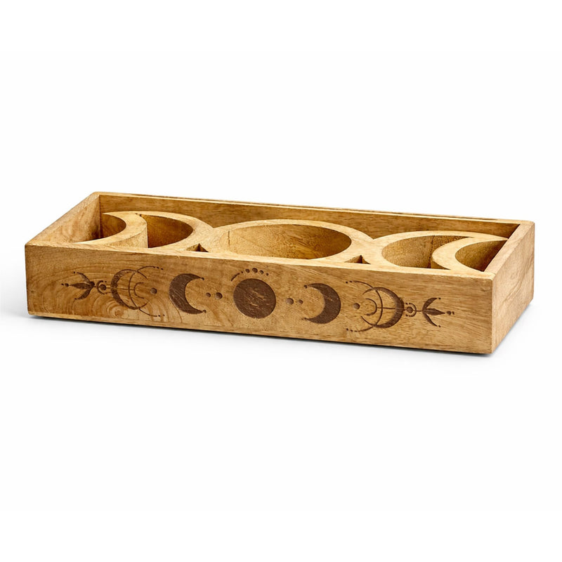 Moon Phase Tarot Tray with Card Holder product image