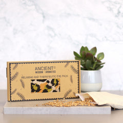 Lavender Natural Cotton and Juco Eye Pillow in Gift Box - Night Leopard product image 2