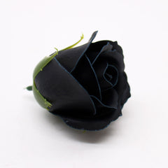 Craft Soap Flowers - Med Rose - Black With white Rim product image 2