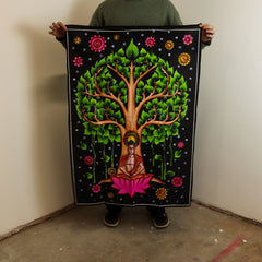 Cotton Wall Art (70x110cm) - Buddha Bodhi Tree product image 2