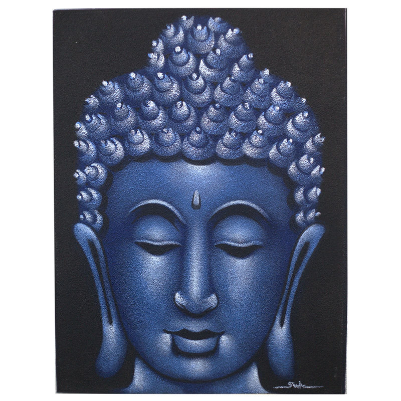Buddha Painting - Blue Sand Finish product image