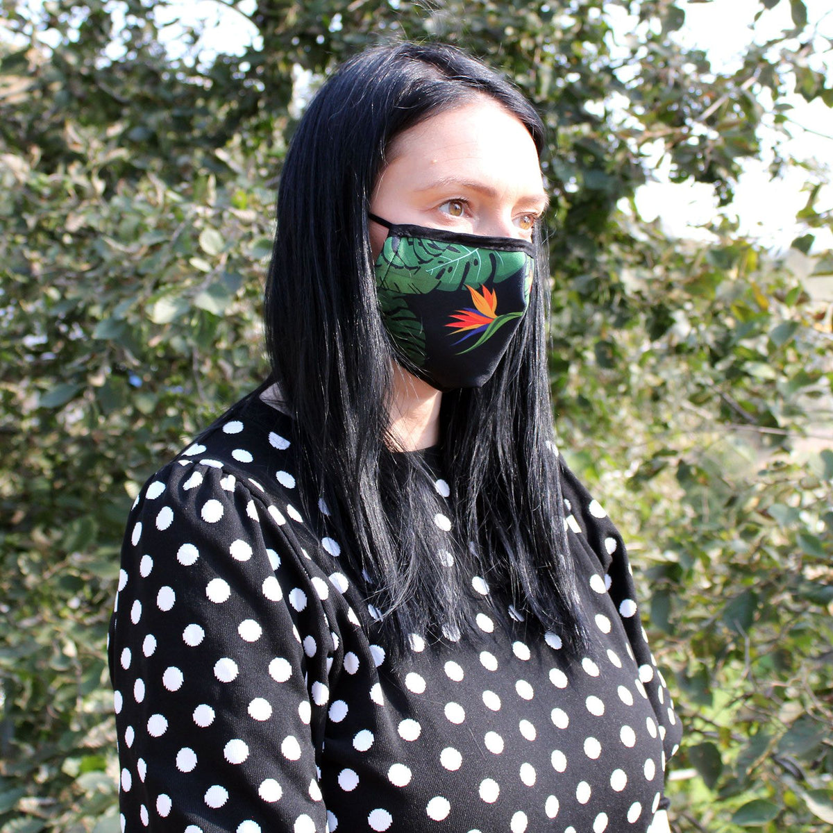Reusable Fashion Face Covering - Green Jungle (Adult) - product image 3