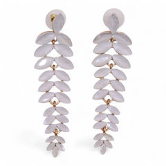 Pearl - Vintage Glass - Long Drop - Earrings product image