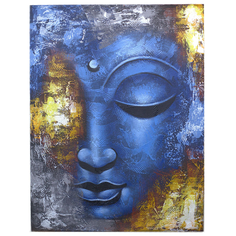Buddha Painting - Blue Face Abstract product image