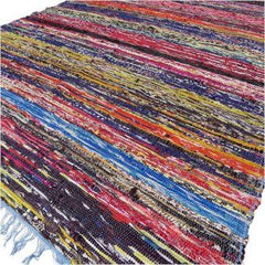 153 x 90cm Luxury Rag Rug - Blue product image 2