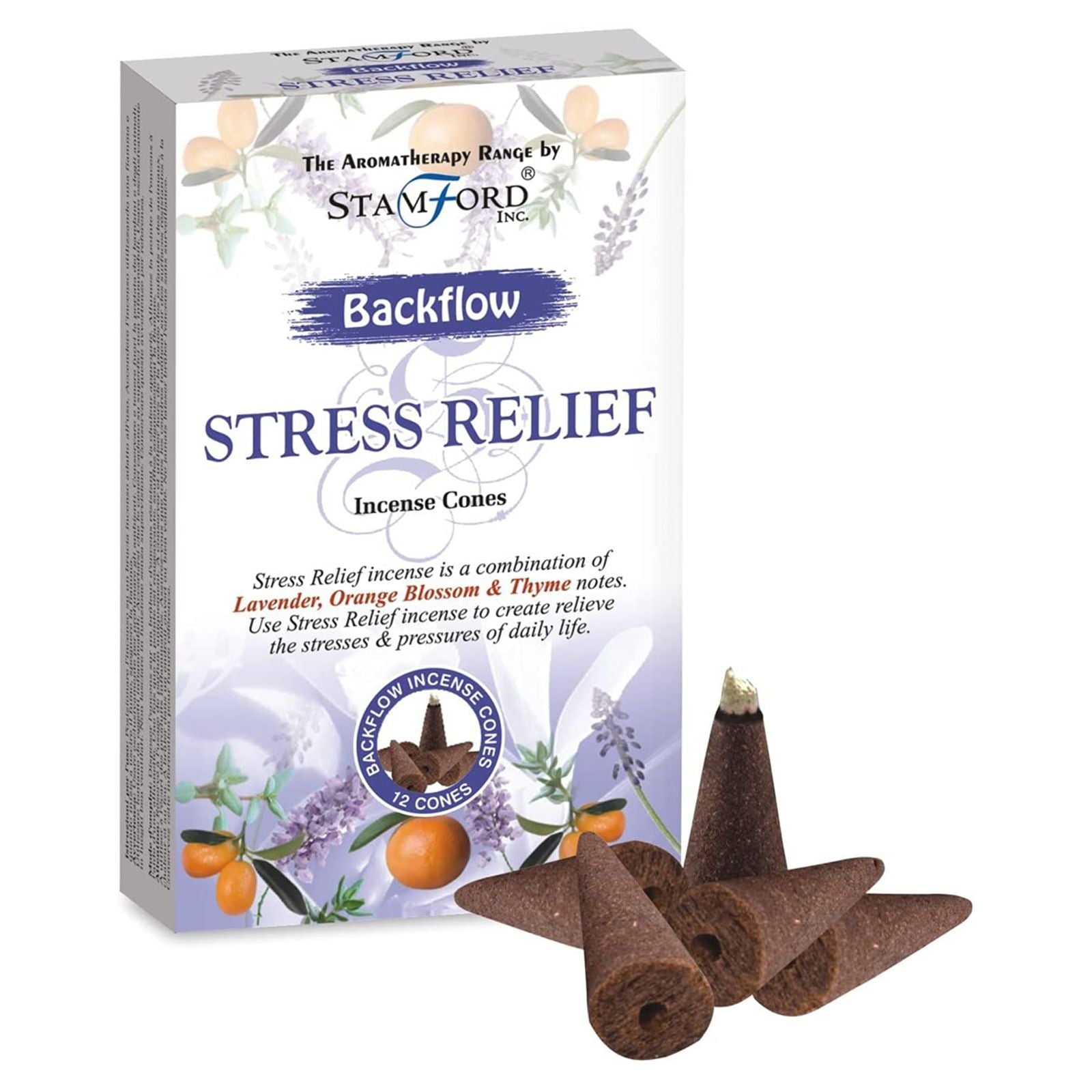 Aromatherapy Backflow Cones - Stress Release product image
