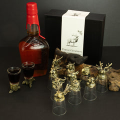 Gift Set of 12 Bottom Up Shot Glasses (25ml) - Forest & Mystical Creatures - Antique Bronze product image 14
