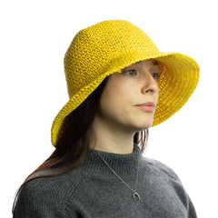 Nomad Sari Floppy Straw Sun Hat - Yellow product image 2