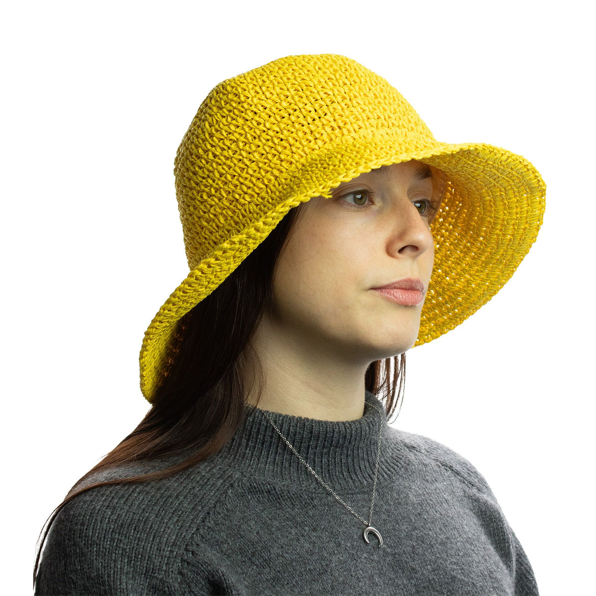 Nomad Sari Floppy Straw Sun Hat - Yellow product image 2