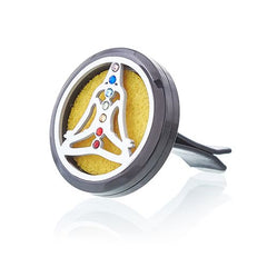 Car Diffuser Kit - Pewter Yoga Chakra - 30mm product image 5