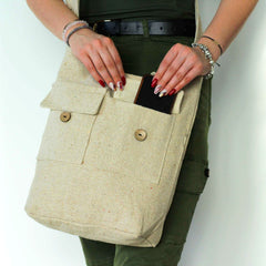 Natural Tones Two Pocket Bags - Natural - Large product image 3