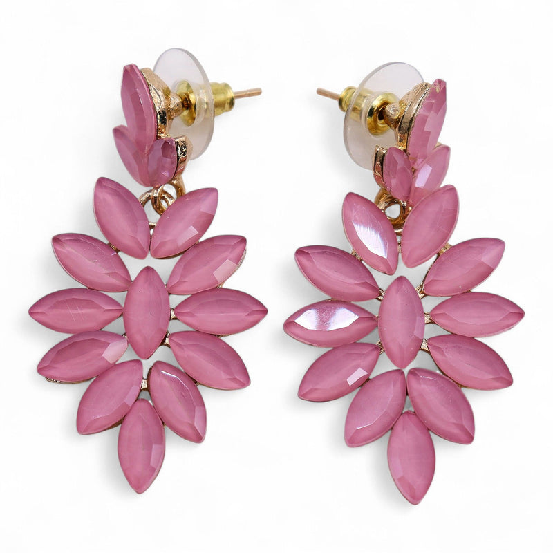 Soft Pink - Vintage Glass - Long Drop - Earrings product image