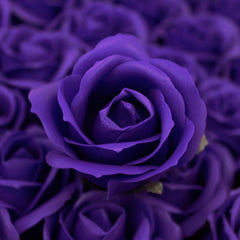 Craft Soap Flowers - Med Rose - Violet product image 3