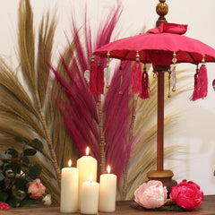 Bali Home Decor Parasol - Cotton - Pink- 40cm product image 6