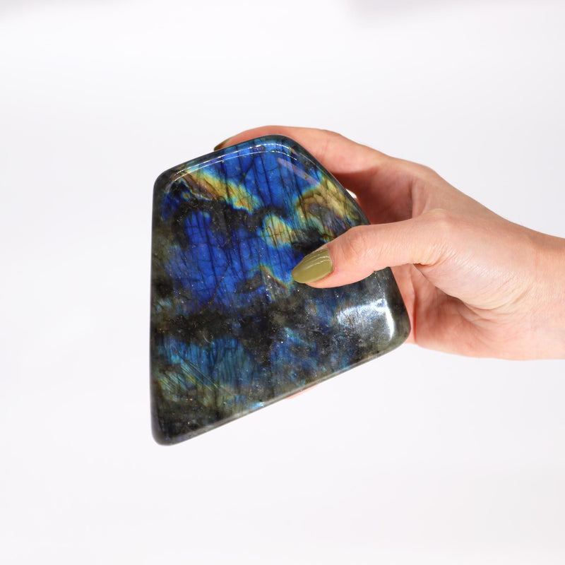 Madagascar Labradorite Statement Stone (approx 900-1100gms 140-170mm) product image