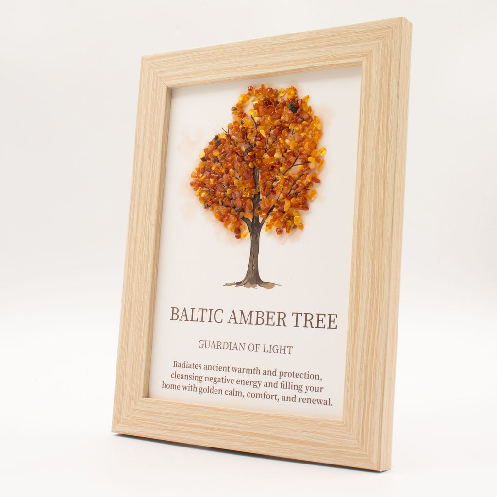 Gemstone Picture - Tree of Life - Baltic Amber (20x14.7x1cm) product image 3