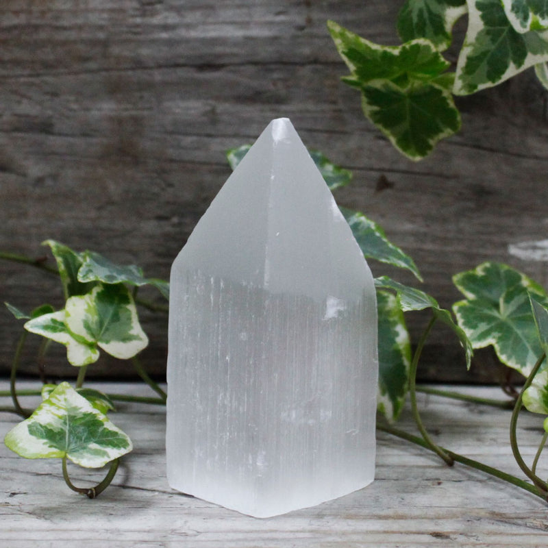 Selenite Pencil Point Tower - 10 cm product image
