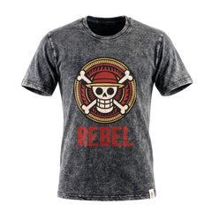 Nomad Sari Stonewashed Cotton T-Shirt - Rebel - Charcoal - Small product image 2