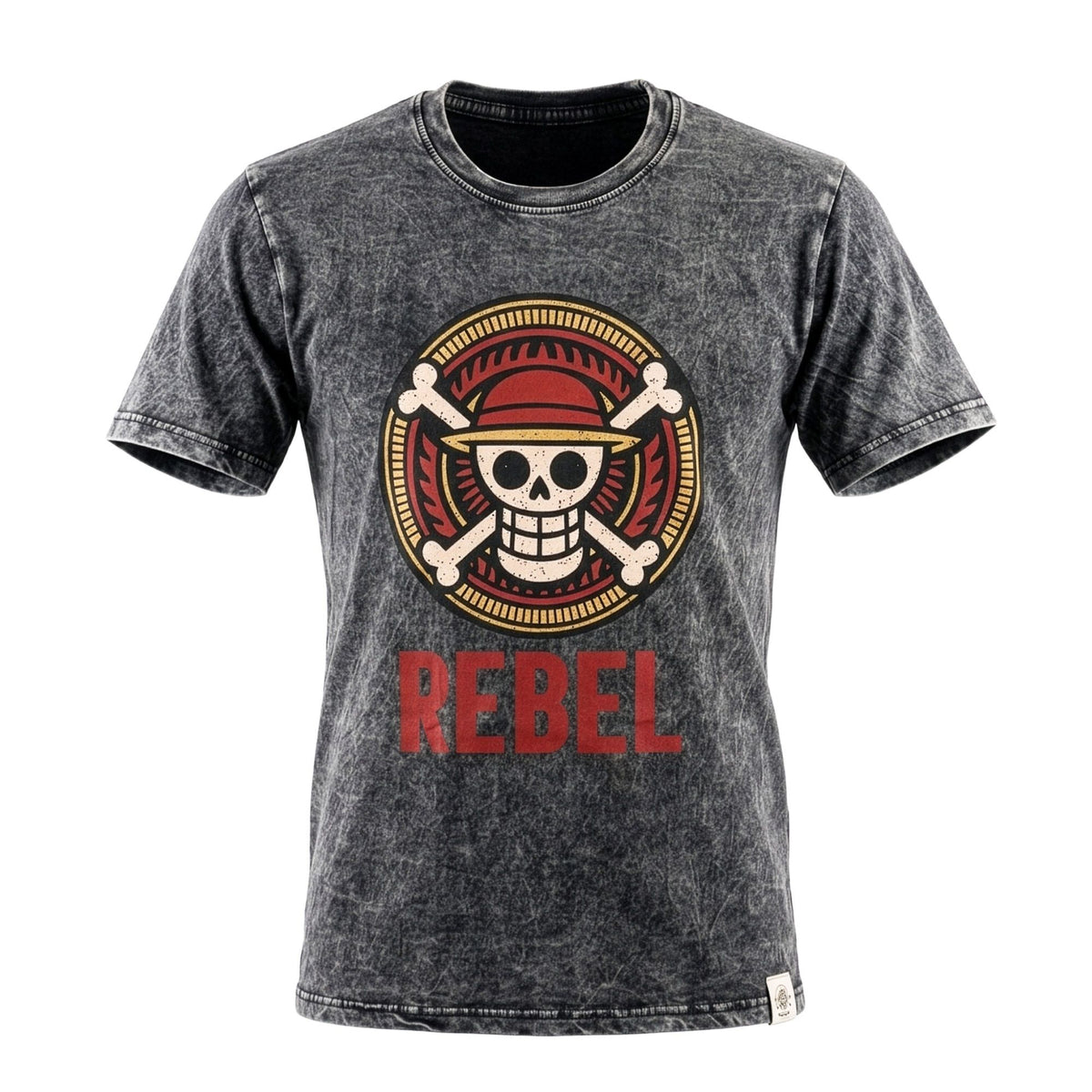 Nomad Sari Stonewashed Cotton T-Shirt - Rebel - Charcoal - Small product image 2