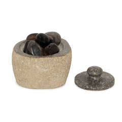 Natural Riverstone Grounding Pot - Small (aprox 9x7cm) product image 5