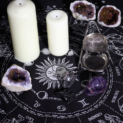 Esoteric Fringed Altar Cloth - Horoscope product image